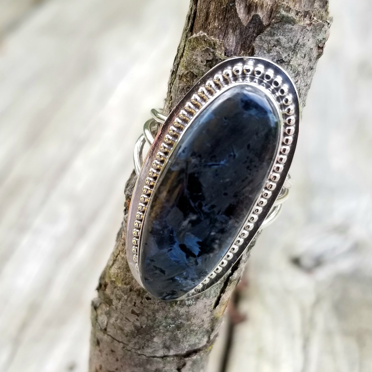 Image of Valkyrie - Pietersite Ring in Sterling Silver