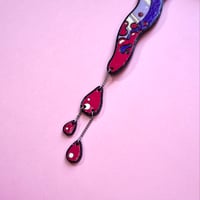 Image 3 of Bloody Dagger  - Old School Dagger - Wooden Wallhanging