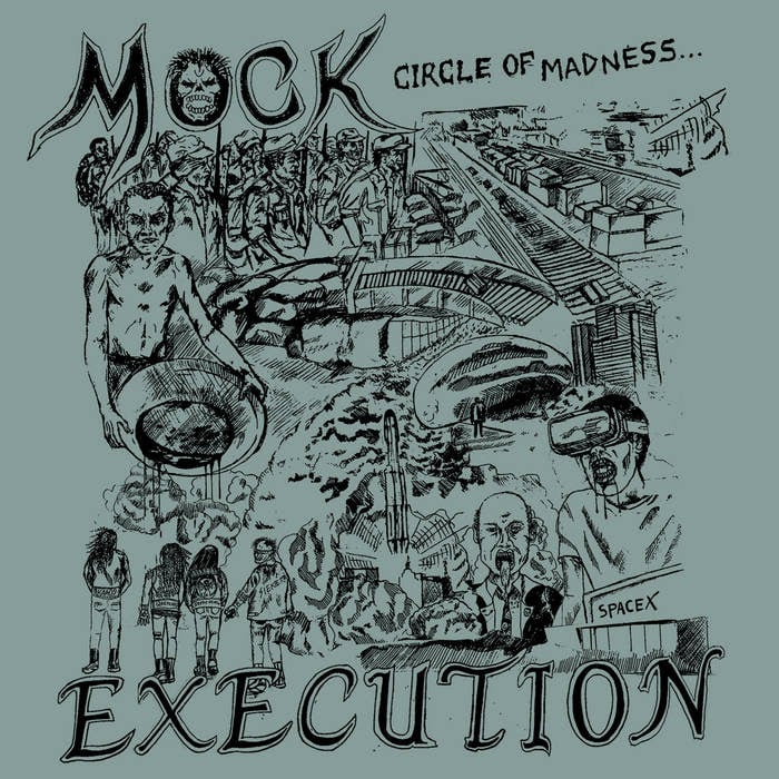 Image of MOCK EXECUTION - "Circle Of Madness" 7”