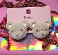 Sweet Fuzzy Bear Earrings