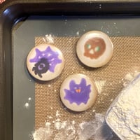 Halloween Sugar Cookie Button Pins • 1.75”/44mm