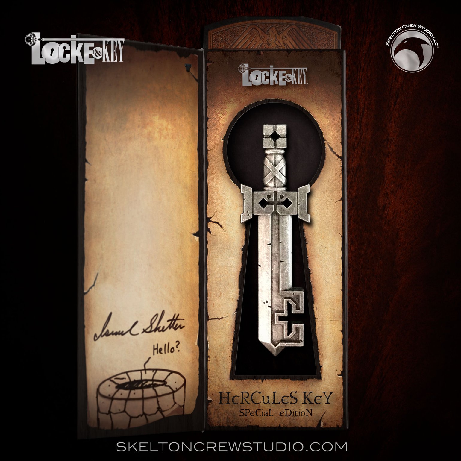 Image of Locke & Key: SIGNED & REMARQUED Special Edition Hercules Key - BACKROOM FIND!