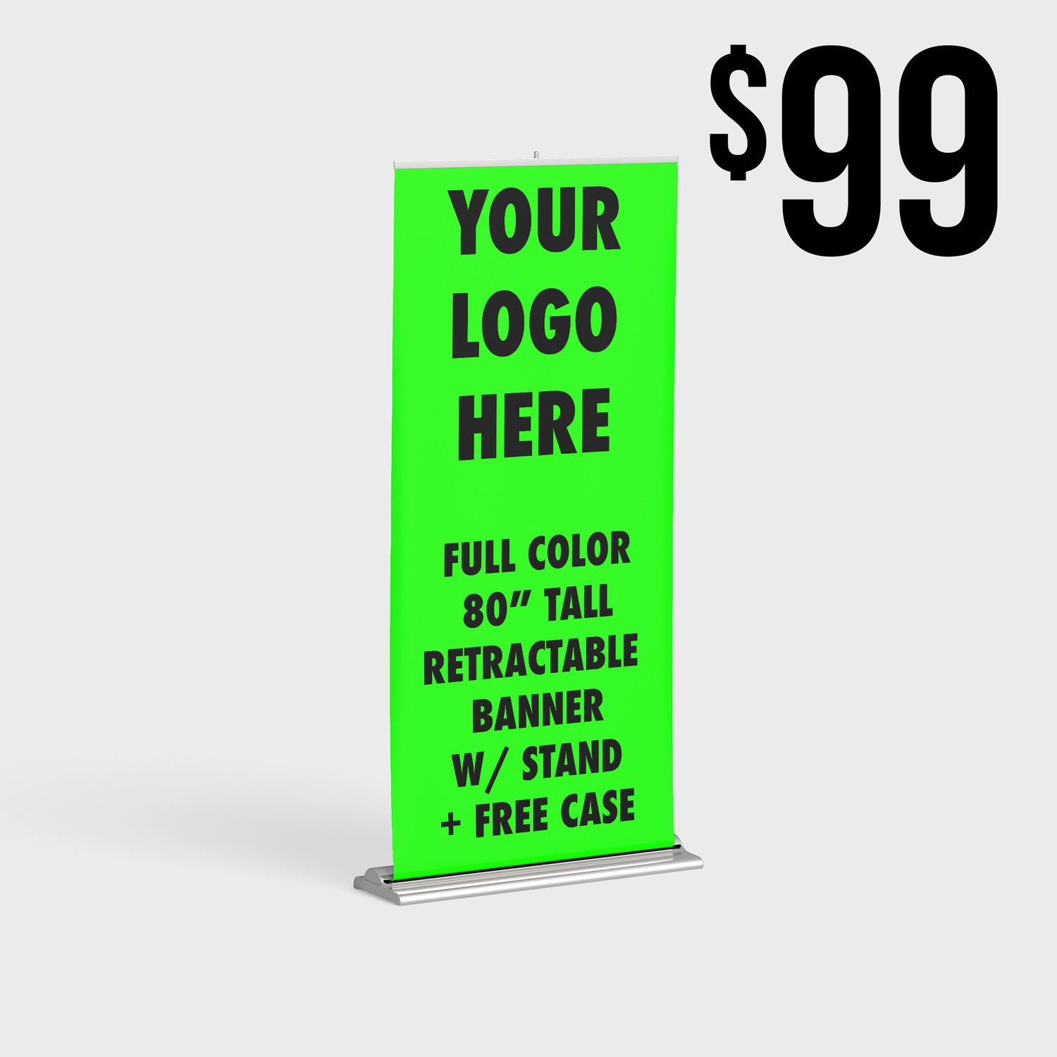 Image of Full Color Retractable Banner w/ Stand