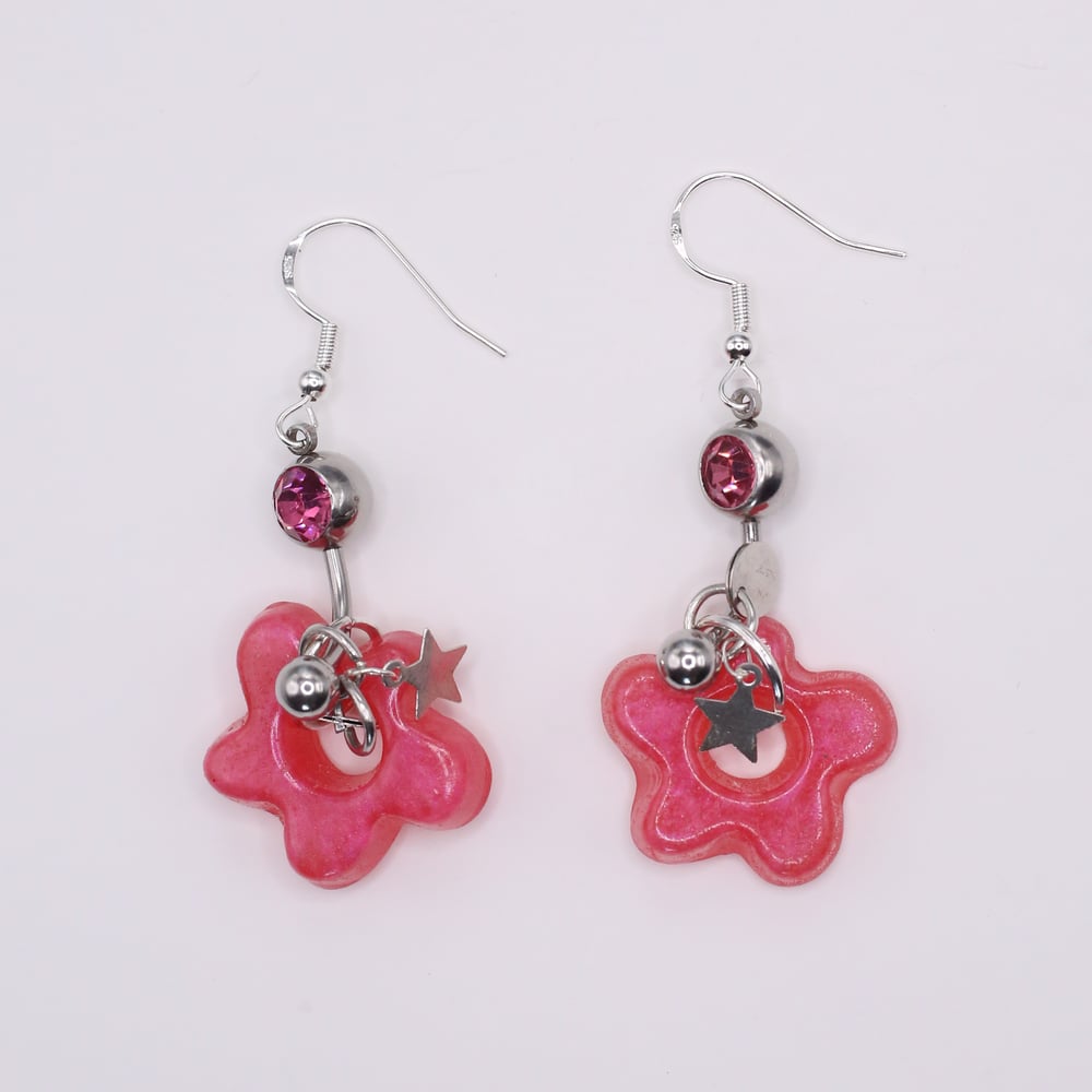 Image of Rocker Flower Earrings