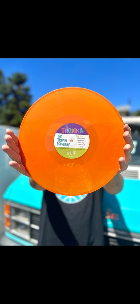 Image of Tikiyaki Orchestra "Tropika" Translucent Orange Vinyl Lp