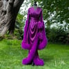 Shocking Violet "Super Selene" Marabou Dressing Gown