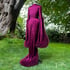 Wine "Super Selene" Marabou Dressing Gown Image 2