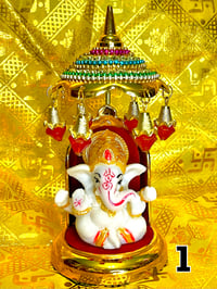 Image 2 of Ganesh con sombrilla 15cm y 18cm