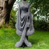 Deep Silver "Super Selene" Marabou Dressing Gown