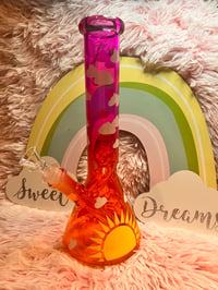 Image 3 of Sunny Skies Thick Glass Bubbler