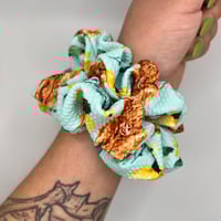 Image 1 of Cow/Flower Scrunchie