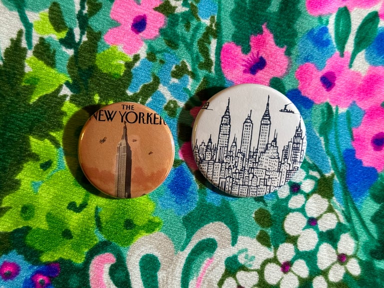 New York City Pinback Buttons Lot of 6 (Set C) Image 5