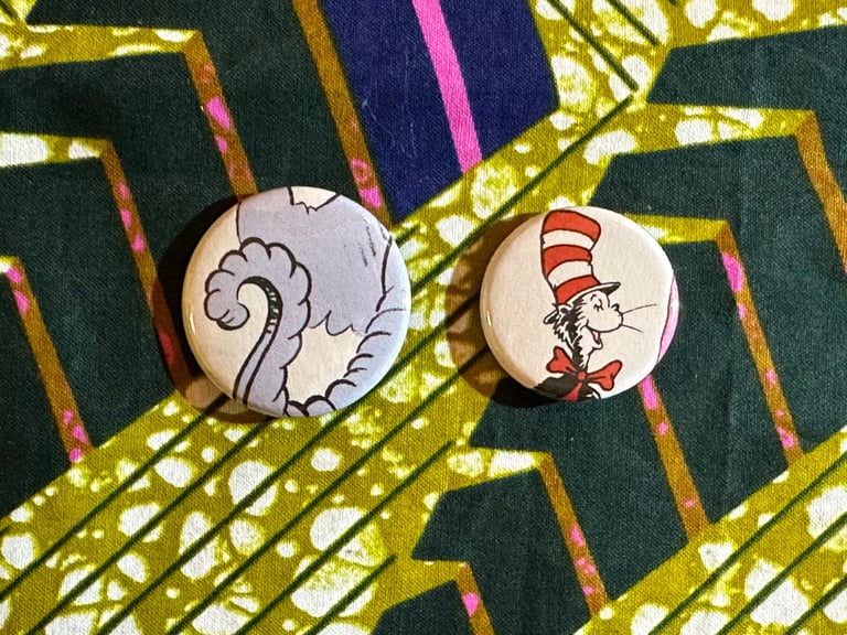 Children's Book Pinback Buttons Lot of 6 (Set B) Image 3
