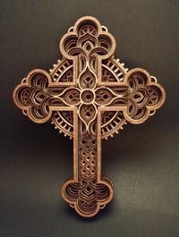 Image 1 of Multi-layered Wood Cross - style SB3