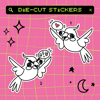 Flying Rats Die-Cut Stickers