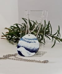 Image 2 of Enamel Pendant Necklace -Ocean Inspired (EJ014)