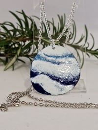 Image 1 of Enamel Pendant Necklace -Ocean Inspired (EJ014)