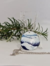 Image 3 of Enamel Pendant Necklace -Ocean Inspired (EJ014)