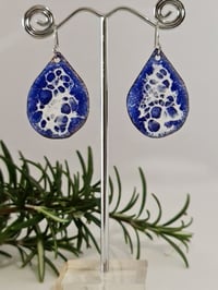 Image 1 of Enamel Drop Earrings - Ocean Colours (EJ007)