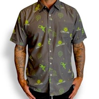 Image 1 of LiME LiNE Party Ready! Breath-able Work Shirt with Automotive Paint Inspired Design: Wrinkle Free (M