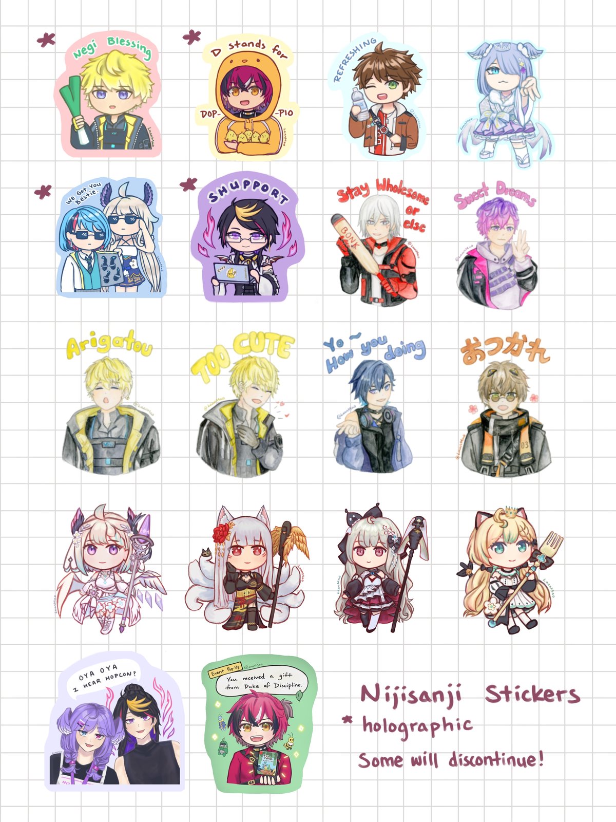 Image of Nijisanji Stickers