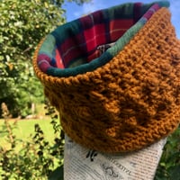 Image 2 of Mustard Crocheted Cowl