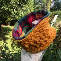 Image 1 of Mustard Crocheted Cowl