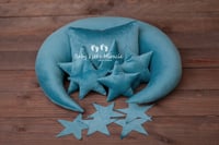 Image 2 of Blue Moon + 10 stars + pillow