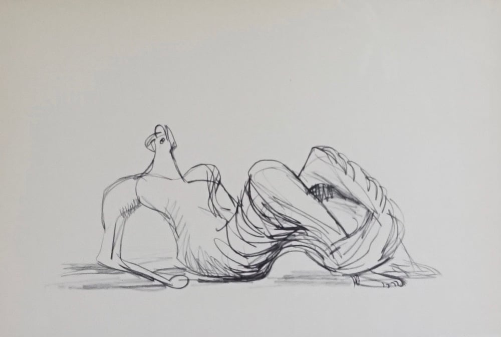 Image of henry moore / single reclining figure / 30/112