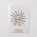 Image of Sunface Papercut Decoration with Postcard and Envelope