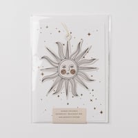 Image 2 of Sunface Papercut Decoration with Postcard and Envelope