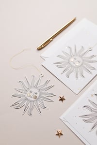 Image 2 of Pack of 6 - Papercut Decorations with Postcards & Envelopes