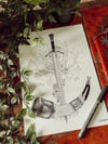 Boromir Lord of the rings hand drawn print