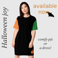 Image 1 of Womens glorious Halloween t-shirt dress or pajamas!