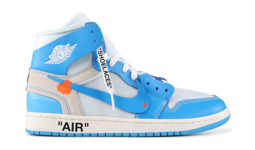 Image of 2018 Off White x Jordan 1 OG High UNC
