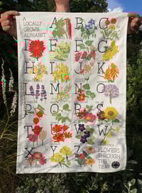 Flowers Through the Year - Tea towel