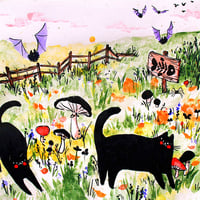 Two Black Cats - Print