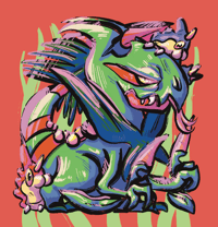 Image 1 of Mega Sceptile Print