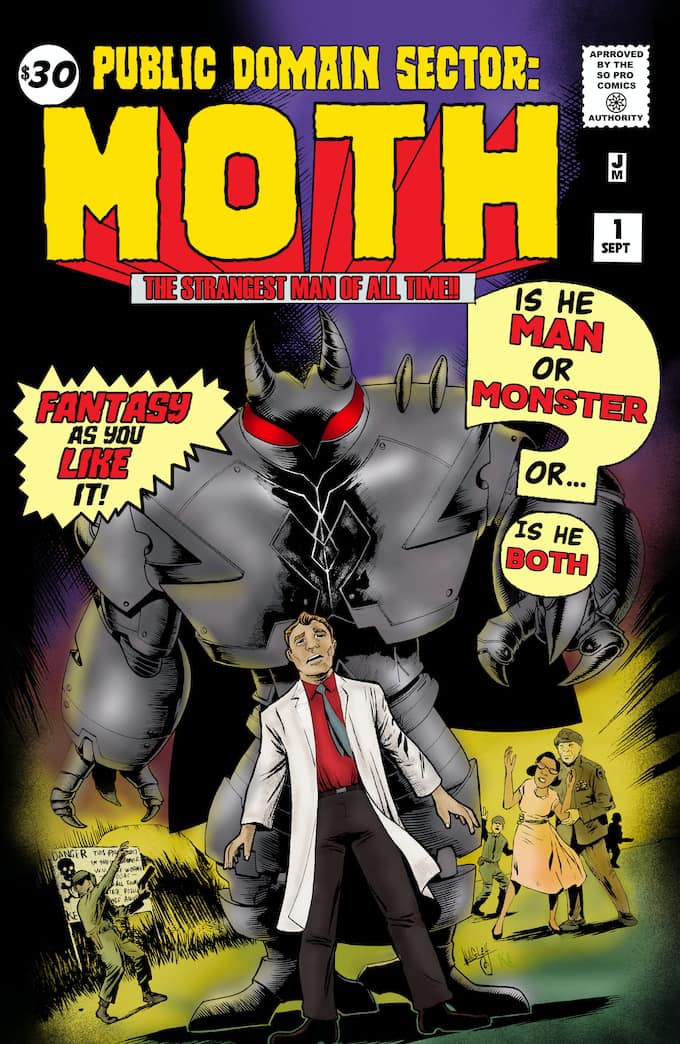 Public Domain Sector: The Moth #1 Variant Covers