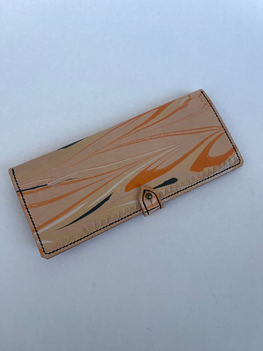 Image of Squash Marbled Long Wallet