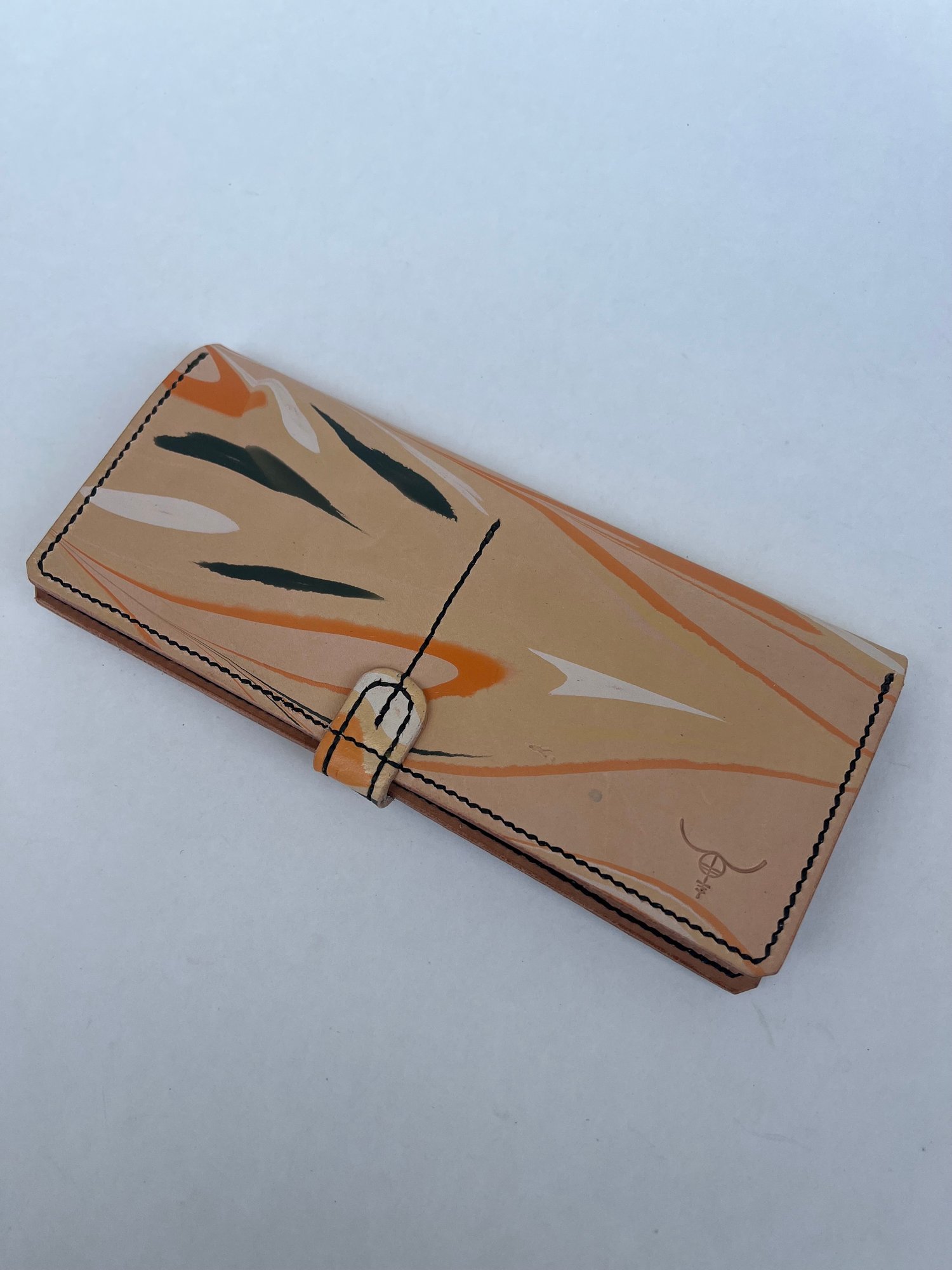 Image of Squash Marbled Long Wallet
