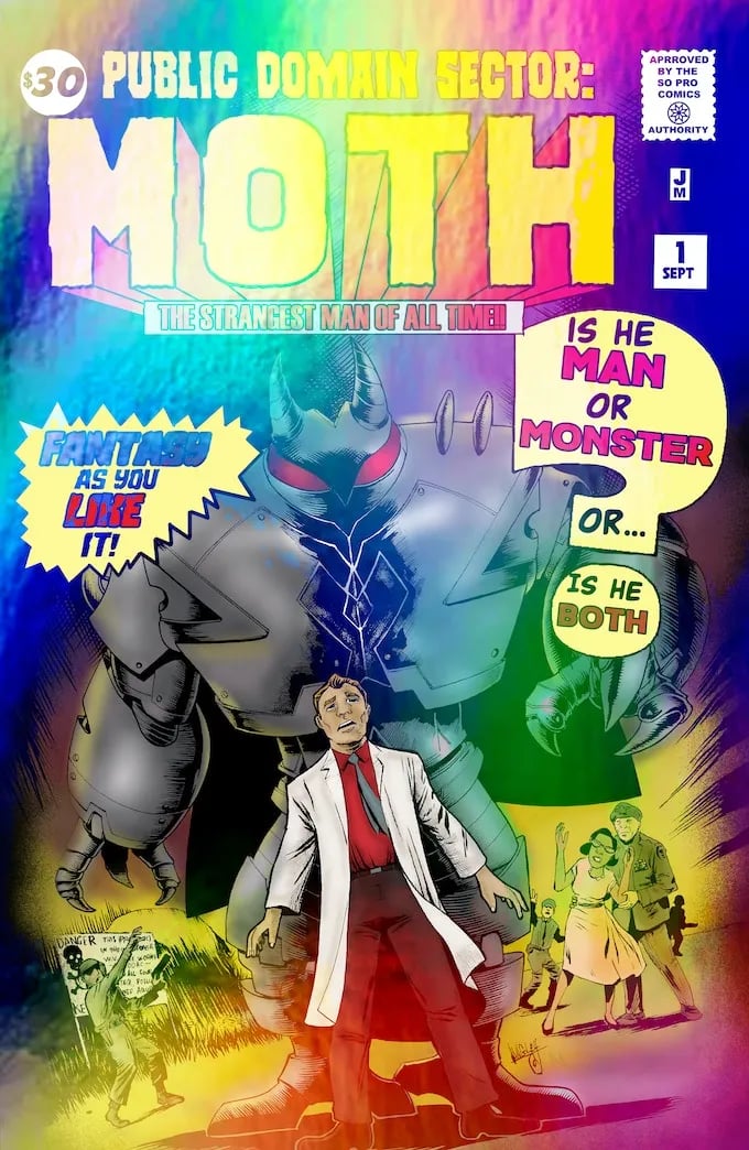 Public Domain Sector: The Moth #1 Variant Covers