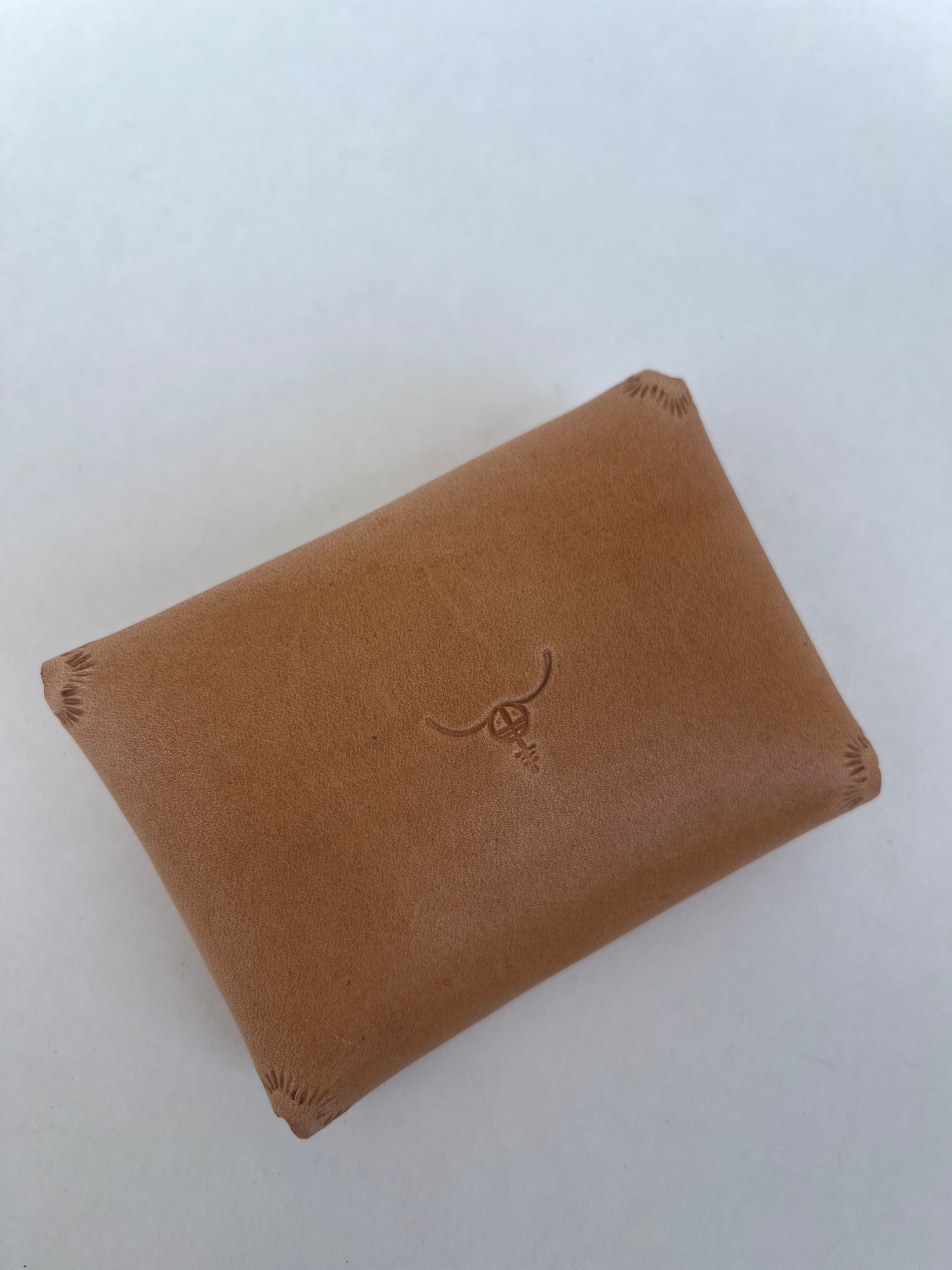 Image of Natural Vachetta “No Stitch” Card Wallet