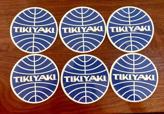 Image of Tikiyaki Orchestra"Airways Sticker (4"X4")
