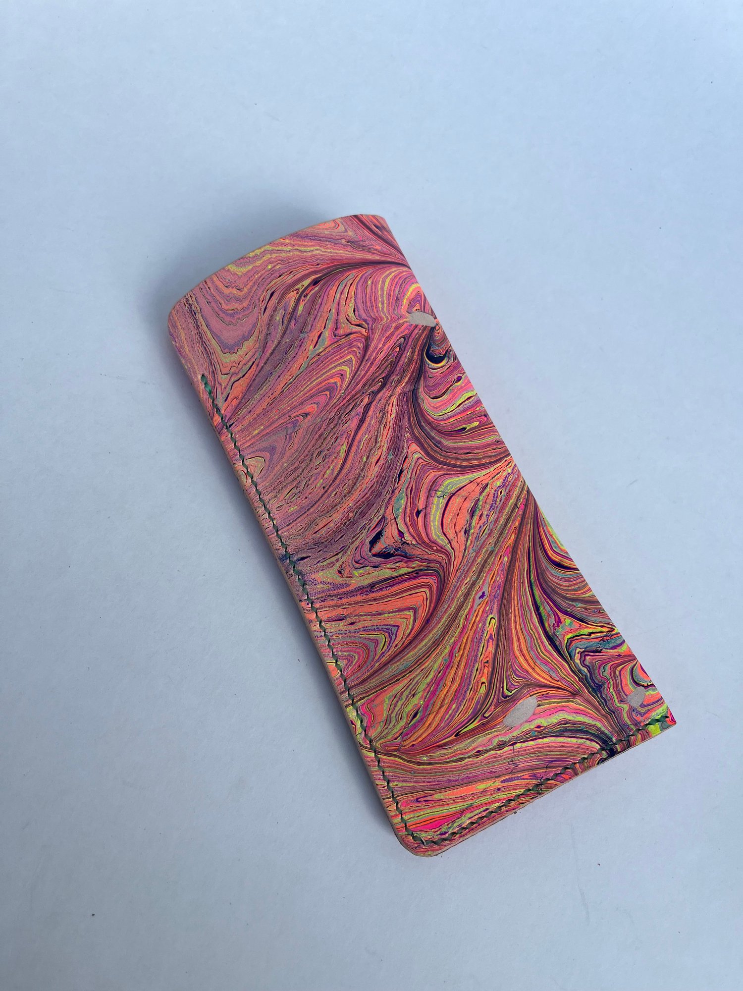 Image of Pink Psychedelic Marbled Sunglasses Case