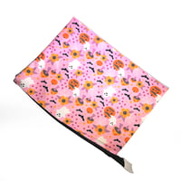 Image 4 of Spooky Floral XL Zipper Pouch