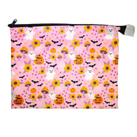 Image 2 of Spooky Floral XL Zipper Pouch