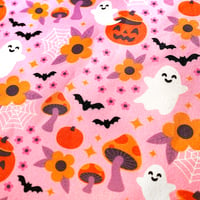 Image 3 of Spooky Floral XL Zipper Pouch