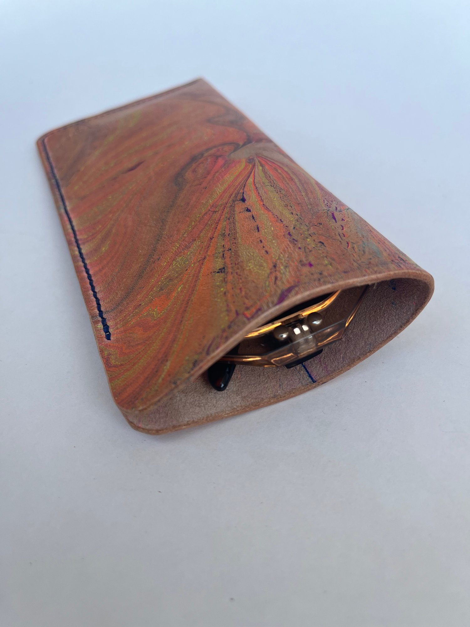 Image of Muted Marbled Sunglasses Case