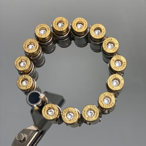 Image of S3NC - Silver/18K Gold Bang Bullet Bracelet LEAD FREE • Boyd ⚙️ Designs